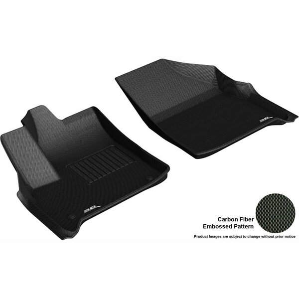 3D Maxpider Kagu R1 Floor Mat for 2018-2019 Chevrolet Traverse, Black L1CH08611509